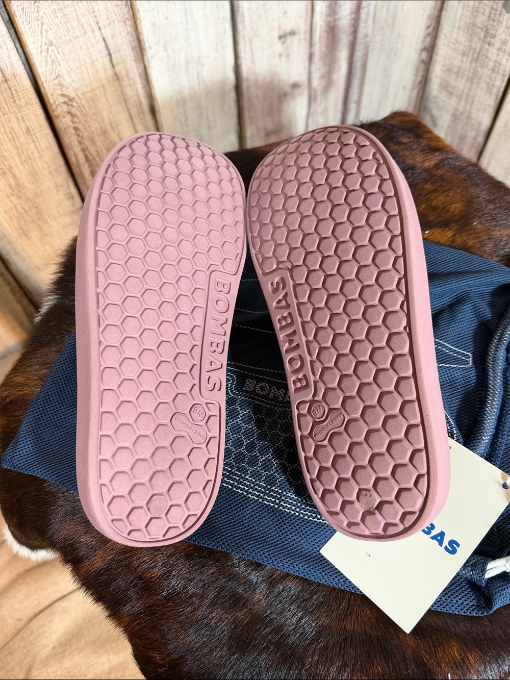 Bombas Mauve Double-Strap Slide Sandals - Picture 3 of 4